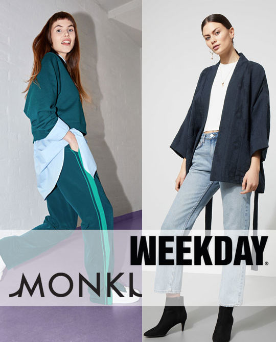 микс Monki Weekday - одежда оптом - сток оптом микс Monki Weekday - одежда оптом - сток оптом