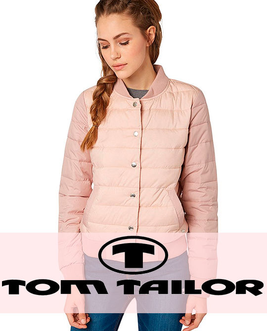 Женская куртка-бомбер Tom Tailor - одежда оптом - сток оптом Женская куртка-бомбер Tom Tailor - одежда оптом - сток оптом
