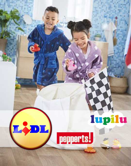 Детские махровые халаты  Lupilu Pepperts