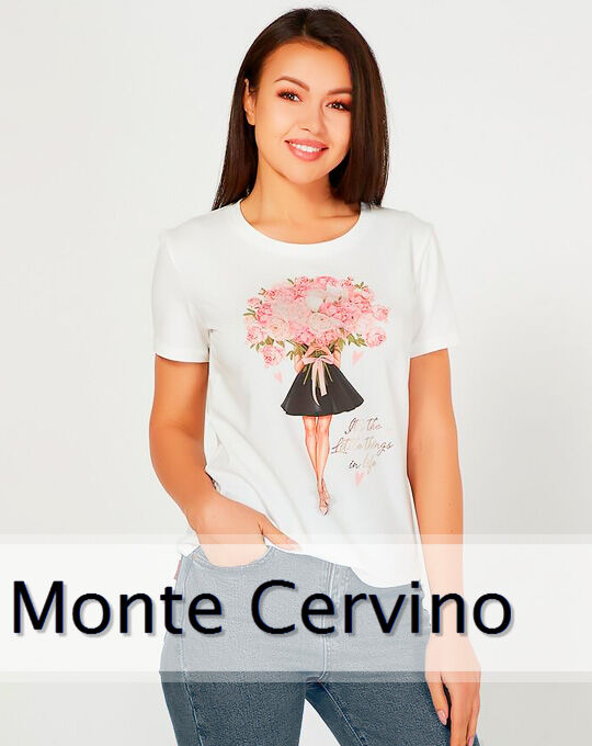 Стоковая одежда Женские футболки  MONTE CERVINO
